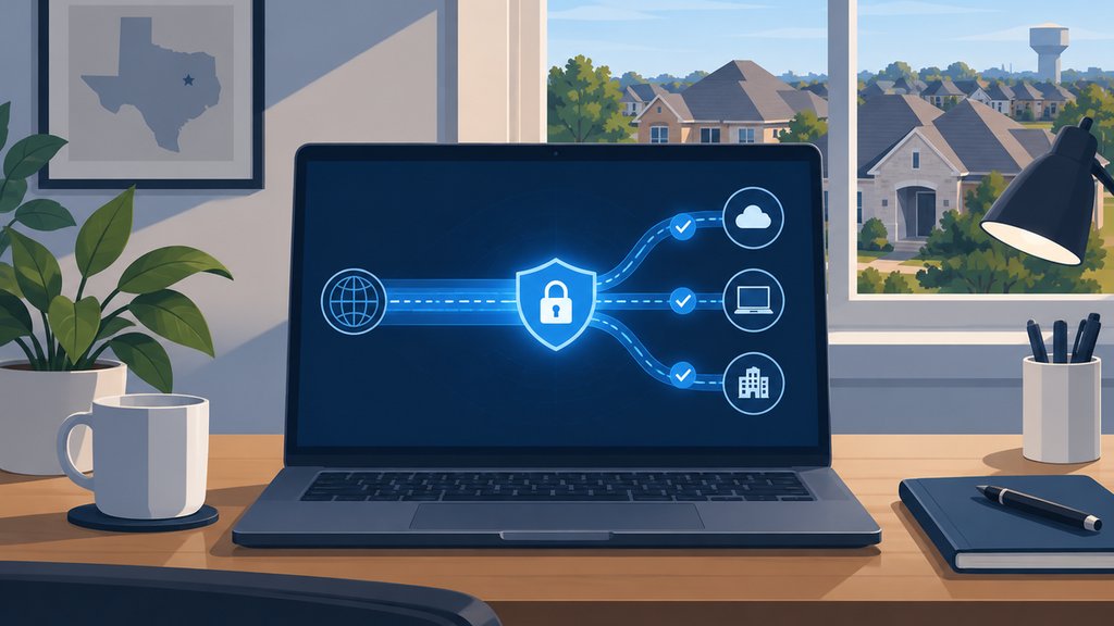 remote work zero trust security illustration