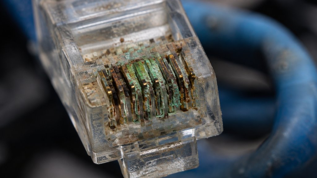 corroded ethernet connector physical layer